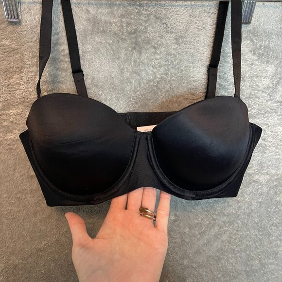 Auden Women Lightly Lined Convertible Strapless Underwired Classic Demi Bra 34C - Picture 3 of 10